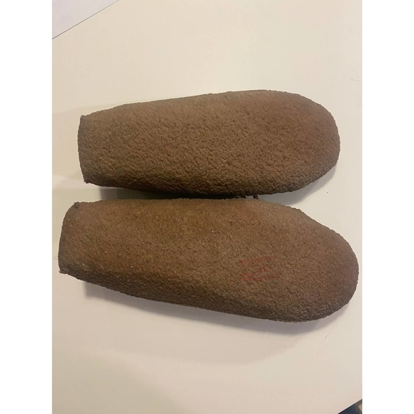 Lands End Green Kid's Leather Slippers Size 4M - Picture 4 of 4